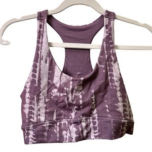 Danskin purple tie-dye sports bra